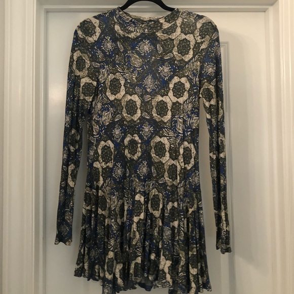 Free people mock neck mini dress - Picture 1 of 3